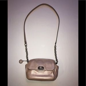 Coach Leather Metallic Blush Crossbody